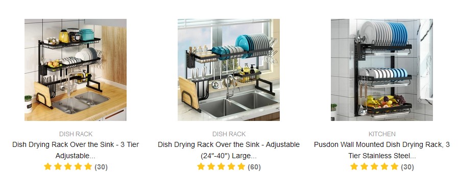 4 Great Things You Get When Installing an Over the Sink Dish Drying Rack in the Kitchen